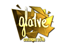 Sticker | gla1ve (Gold) | Cologne 2016