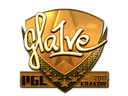 Sticker | gla1ve (Gold) | Krakow 2017