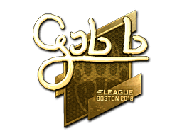 Sticker | gob b (Gold) | Boston 2018