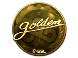 Sticker | Golden (Gold) | Katowice 2019