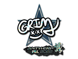 Sticker | Grim (Glitter) | Antwerp 2022