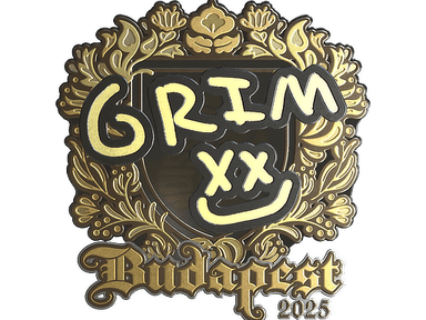 Sticker | Grim (Gold) | Budapest 2025