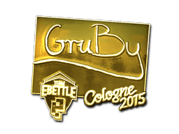 Sticker | GruBy (Gold) | Cologne 2015