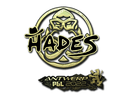 Sticker | hades (Gold) | Antwerp 2022