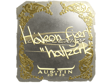 Sticker | hallzerk (Gold) | Austin 2025
