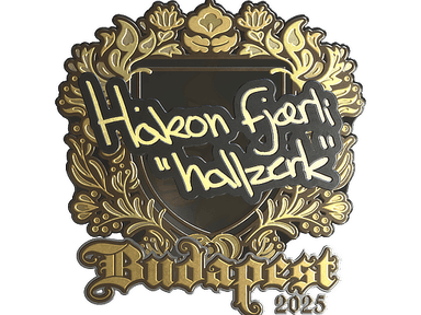 Sticker | hallzerk (Gold) | Budapest 2025