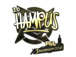 Sticker | hampus (Gold) | Stockholm 2021