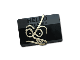 Sticker | Hello MP7 (Gold)