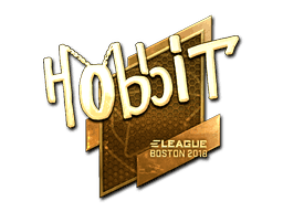 Sticker | Hobbit (Gold) | Boston 2018