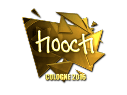 Sticker | hooch (Gold) | Cologne 2016