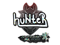 Sticker | huNter (Glitter) | Antwerp 2022