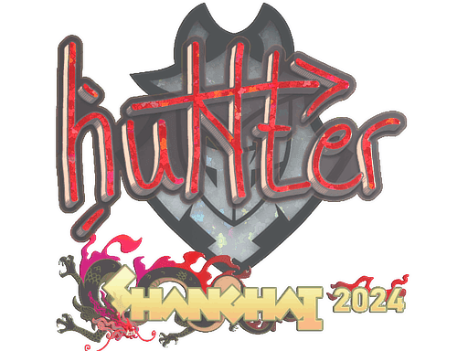 Sticker | huNter- (Glitter) | Shanghai 2024