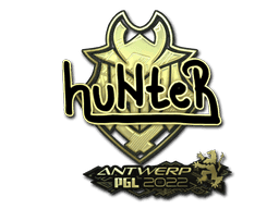 Sticker | huNter (Gold) | Antwerp 2022