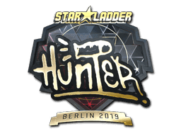 Sticker | huNter- (Gold) | Berlin 2019