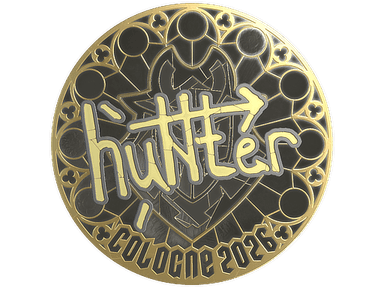 Sticker | huNter- (Gold) | Cologne 2026