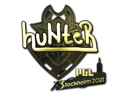 Sticker | huNter- (Gold) | Stockholm 2021