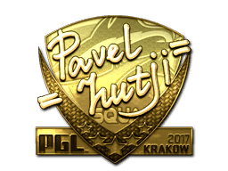 Sticker | hutji (Gold) | Krakow 2017