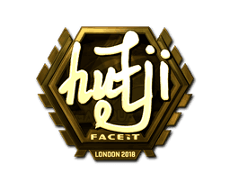 Sticker | hutji (Gold) | London 2018