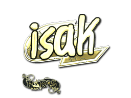 Sticker | isak (Gold) | Paris 2023