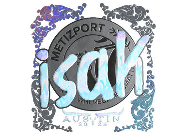 Sticker | isak (Holo) | Austin 2025