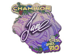 Sticker | Jame (Champion) | Rio 2022