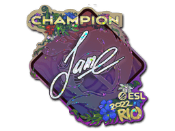Sticker | Jame (Glitter, Champion) | Rio 2022
