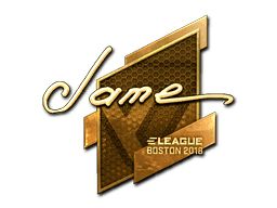 Sticker | Jame (Gold) | Boston 2018