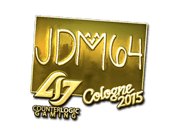 Sticker | jdm64 (Gold) | Cologne 2015