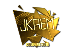 Sticker | jkaem (Gold) | Cologne 2016