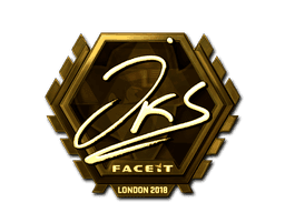 Sticker | jks (Gold) | London 2018