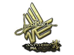 Sticker | juanflatroo (Gold) | Antwerp 2022