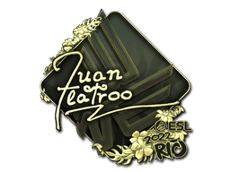 Sticker | juanflatroo (Gold) | Rio 2022