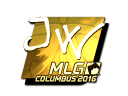 Sticker | JW (Gold) | MLG Columbus 2016