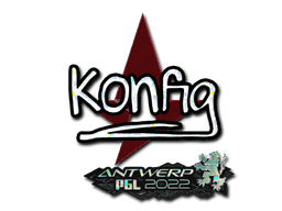 Sticker | k0nfig (Glitter) | Antwerp 2022