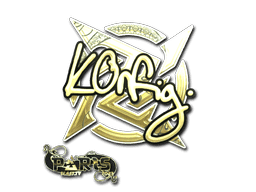 Sticker | k0nfig (Gold) | Paris 2023