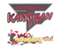 Sticker | karrigan (Glitter) | Shanghai 2024