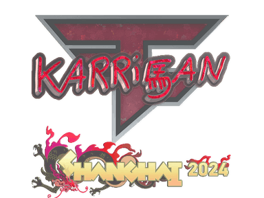Sticker | karrigan (Glitter) | Shanghai 2024