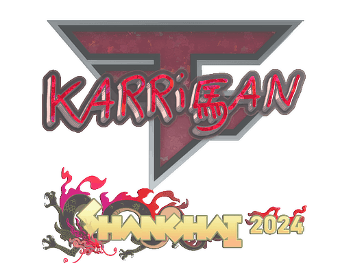 Sticker | karrigan (Glitter) | Shanghai 2024