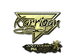 Sticker | karrigan (Gold) | Antwerp 2022