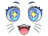 Sticker | Kawaii Eyes (Glitter)
