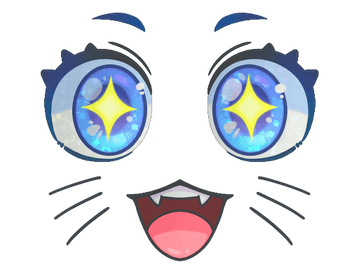 Sticker | Kawaii Eyes (Glitter)