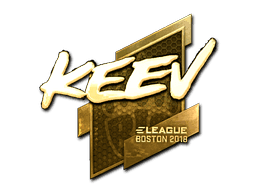 Sticker | keev (Gold) | Boston 2018