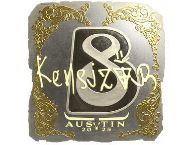 Sticker | kensizor (Gold) | Austin 2025