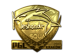 Sticker | keshandr (Gold) | Krakow 2017