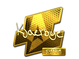 Sticker | Kjaerbye (Gold) | Atlanta 2017