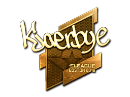 Sticker | Kjaerbye (Gold) | Boston 2018