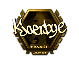 Sticker | Kjaerbye (Gold) | London 2018