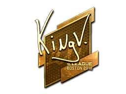 Sticker | kNgV- (Gold) | Boston 2018