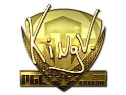 Sticker | kNgV- (Gold) | Krakow 2017