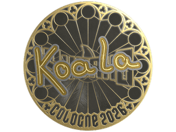 Sticker | koala (Gold) | Cologne 2026